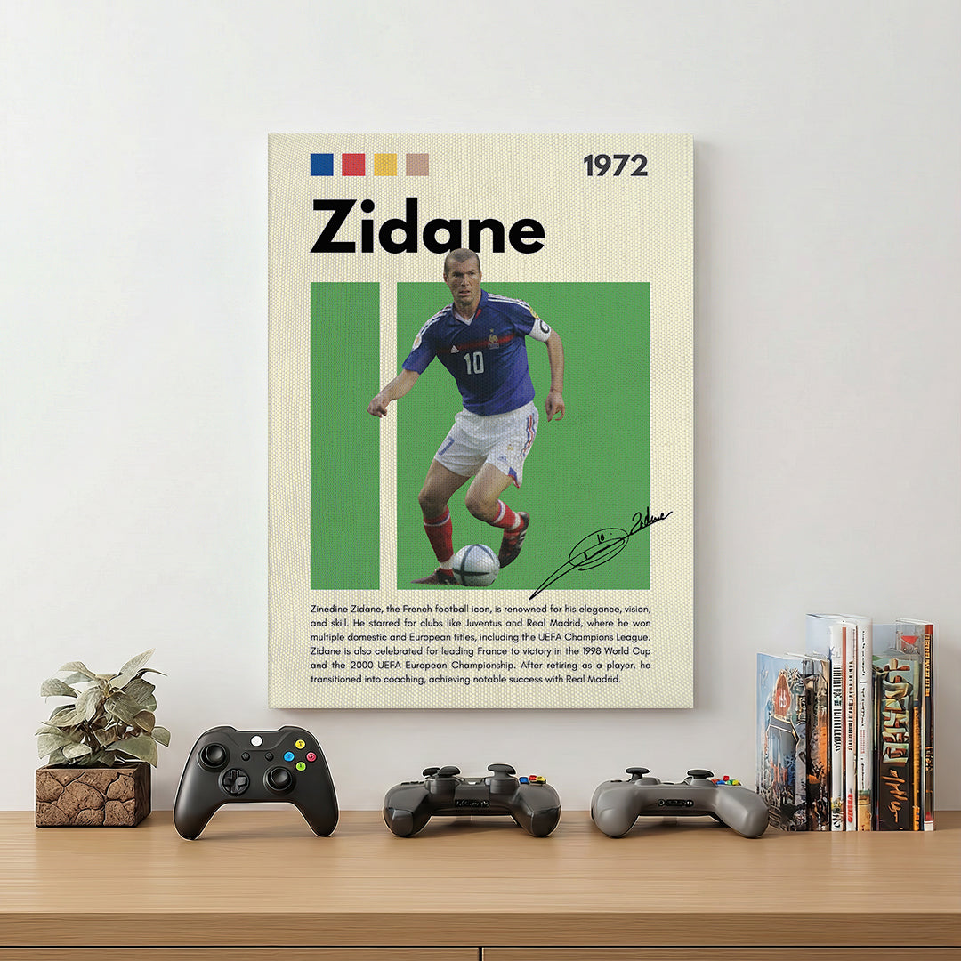 Zidane Football Wall Art (SP30)