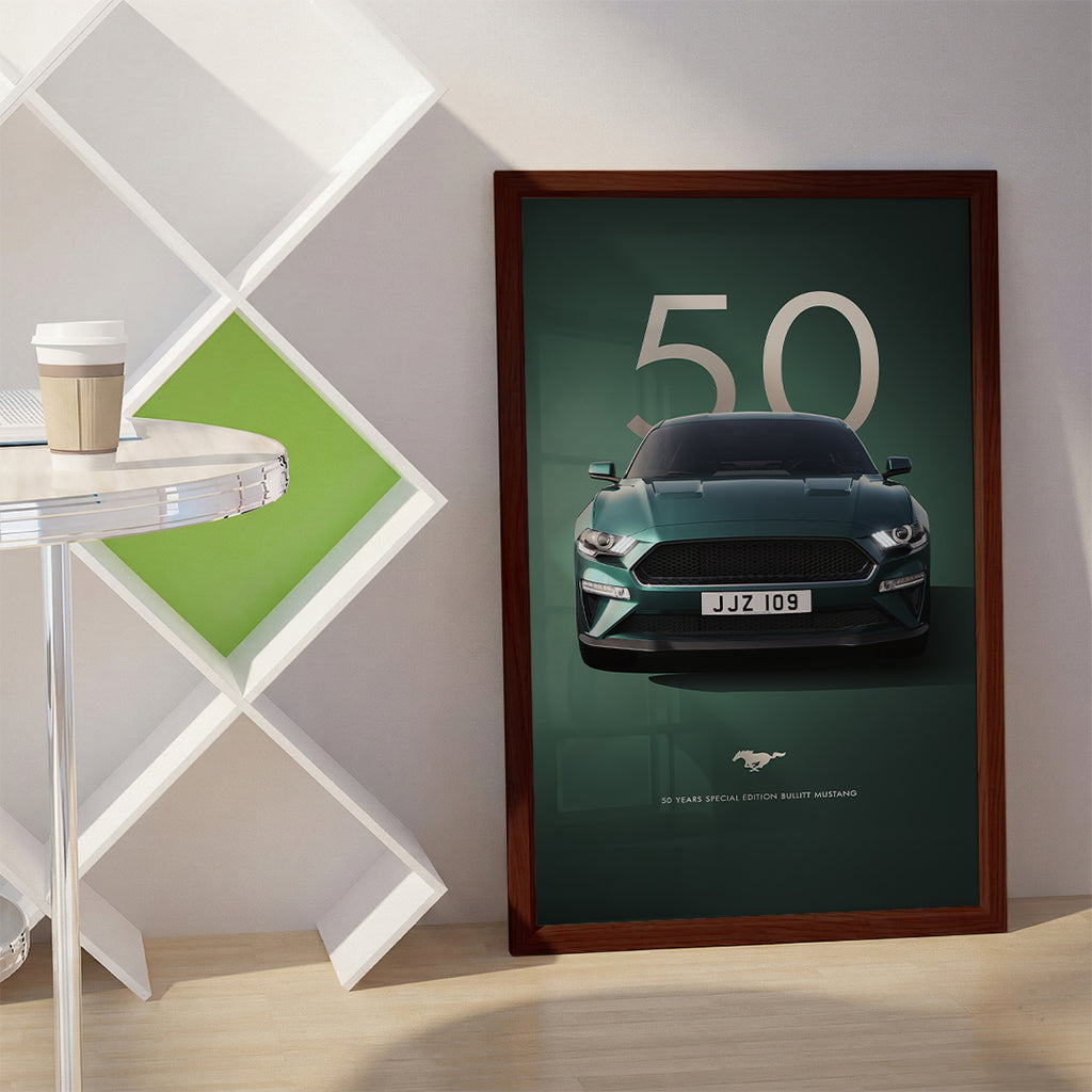 Green Sports Car Wall Art (SP31)