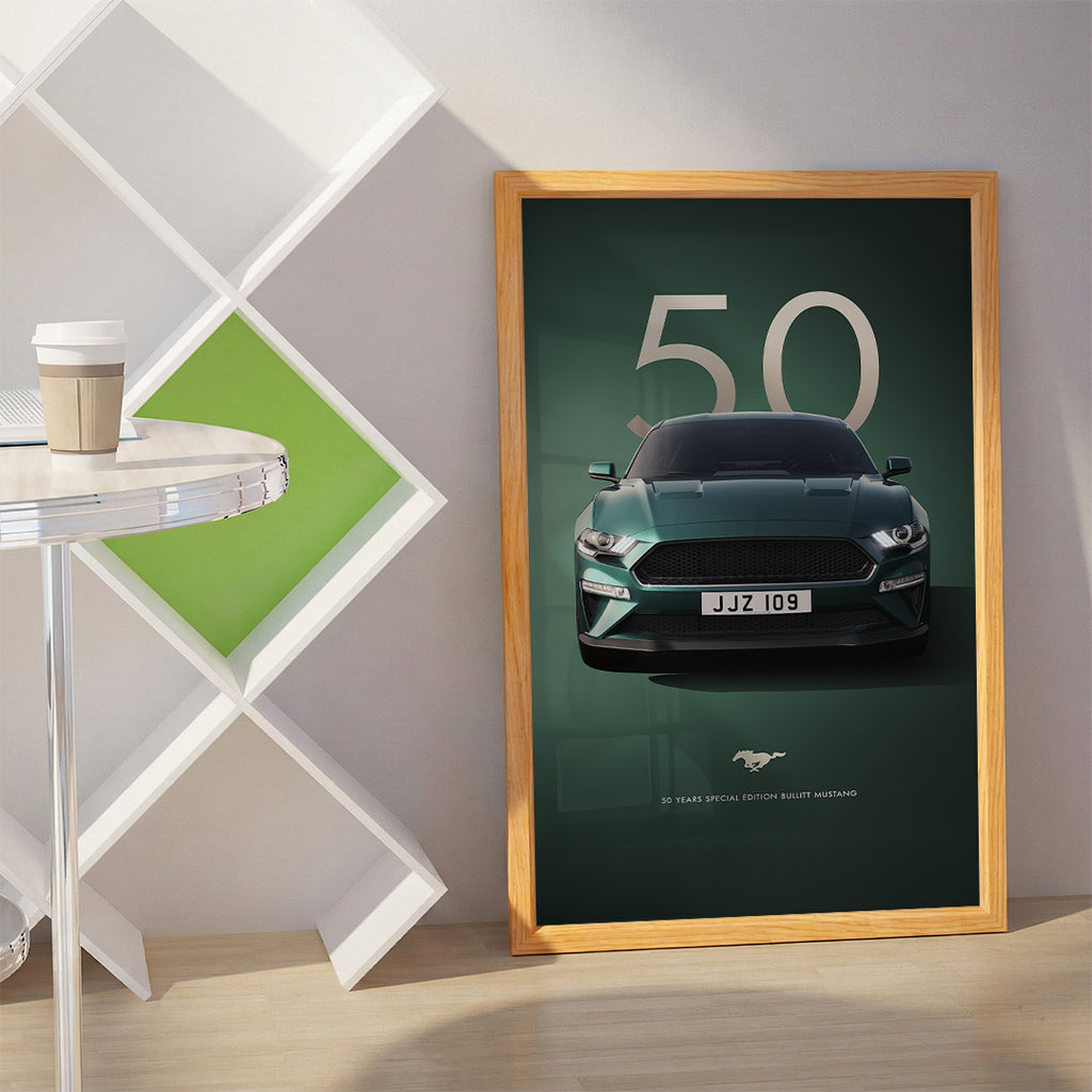 Green Sports Car Wall Art (SP31)