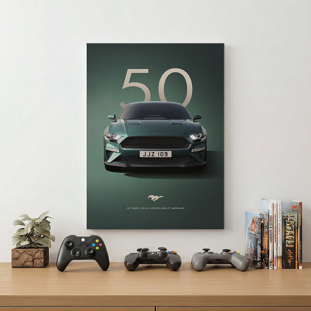 Green Sports Car Wall Art (SP31)