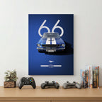 Blue Sports Car Wall Art (SP33)