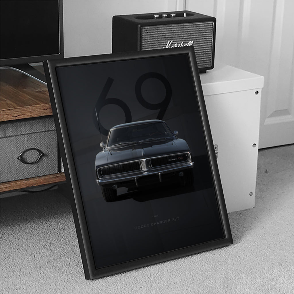 Black Sports Car Wall Art (SP36)