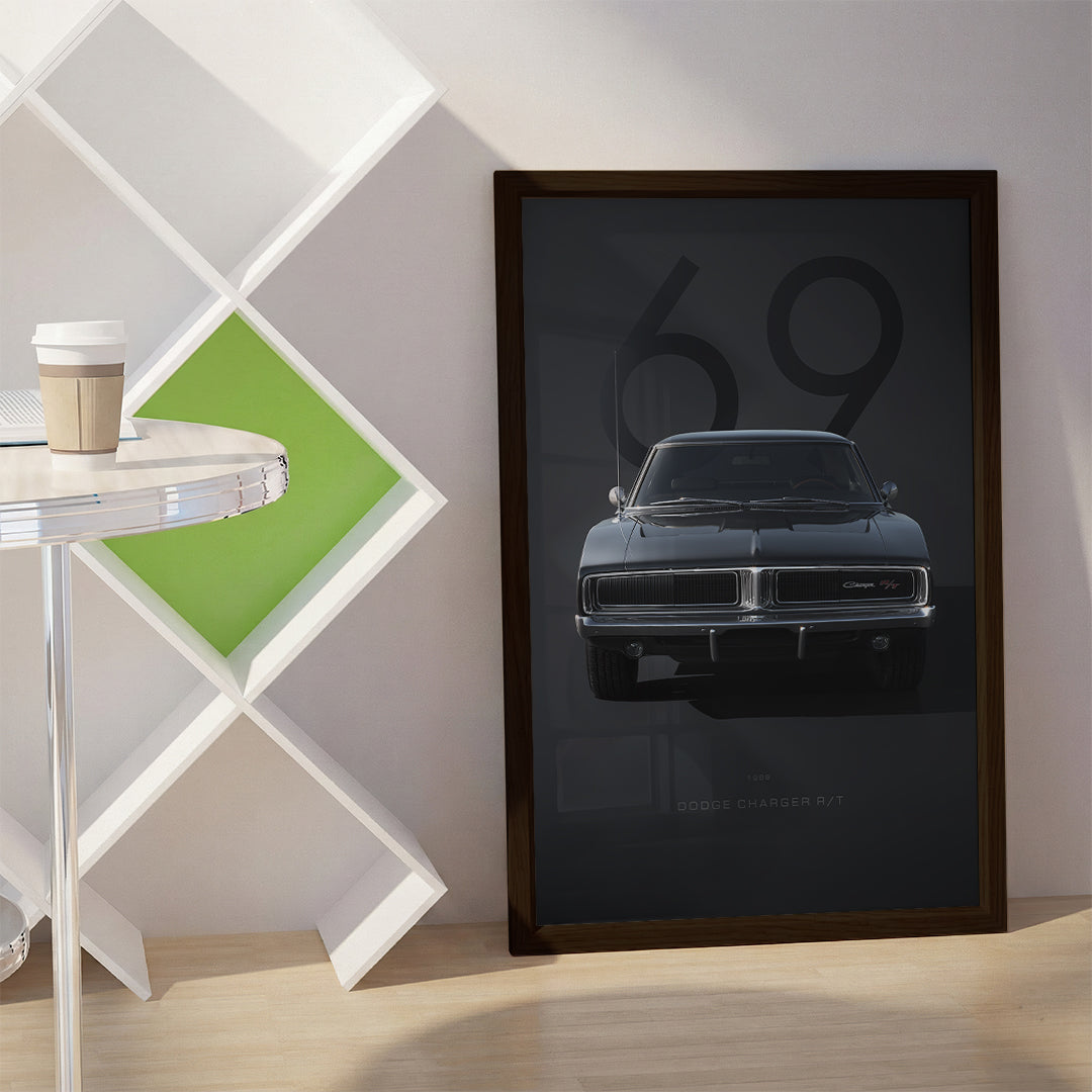 Black Sports Car Wall Art (SP36)