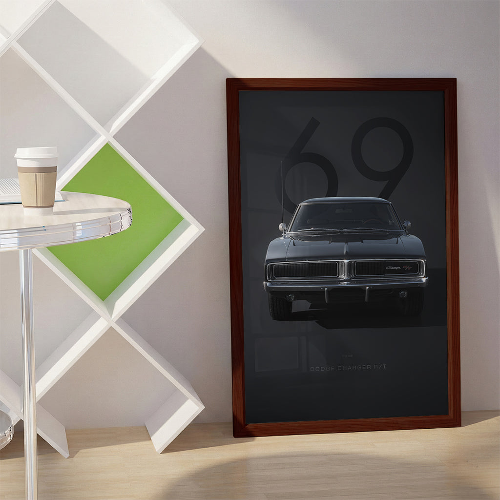 Black Sports Car Wall Art (SP36)