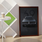Black Sports Car Wall Art (SP36)