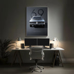 Black Sports Car Wall Art (SP36)