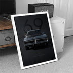 Black Sports Car Wall Art (SP36)