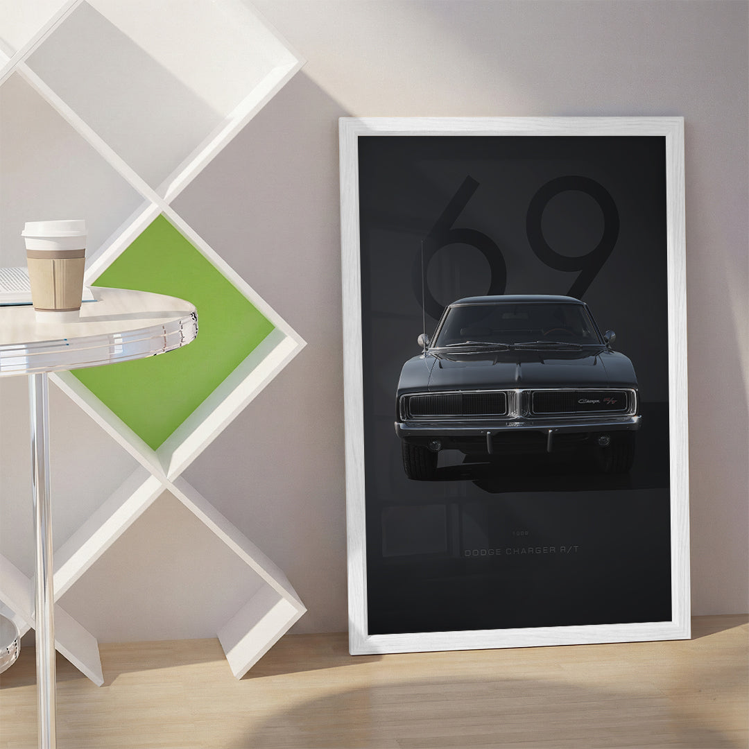 Black Sports Car Wall Art (SP36)
