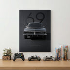 Black Sports Car Wall Art (SP36)