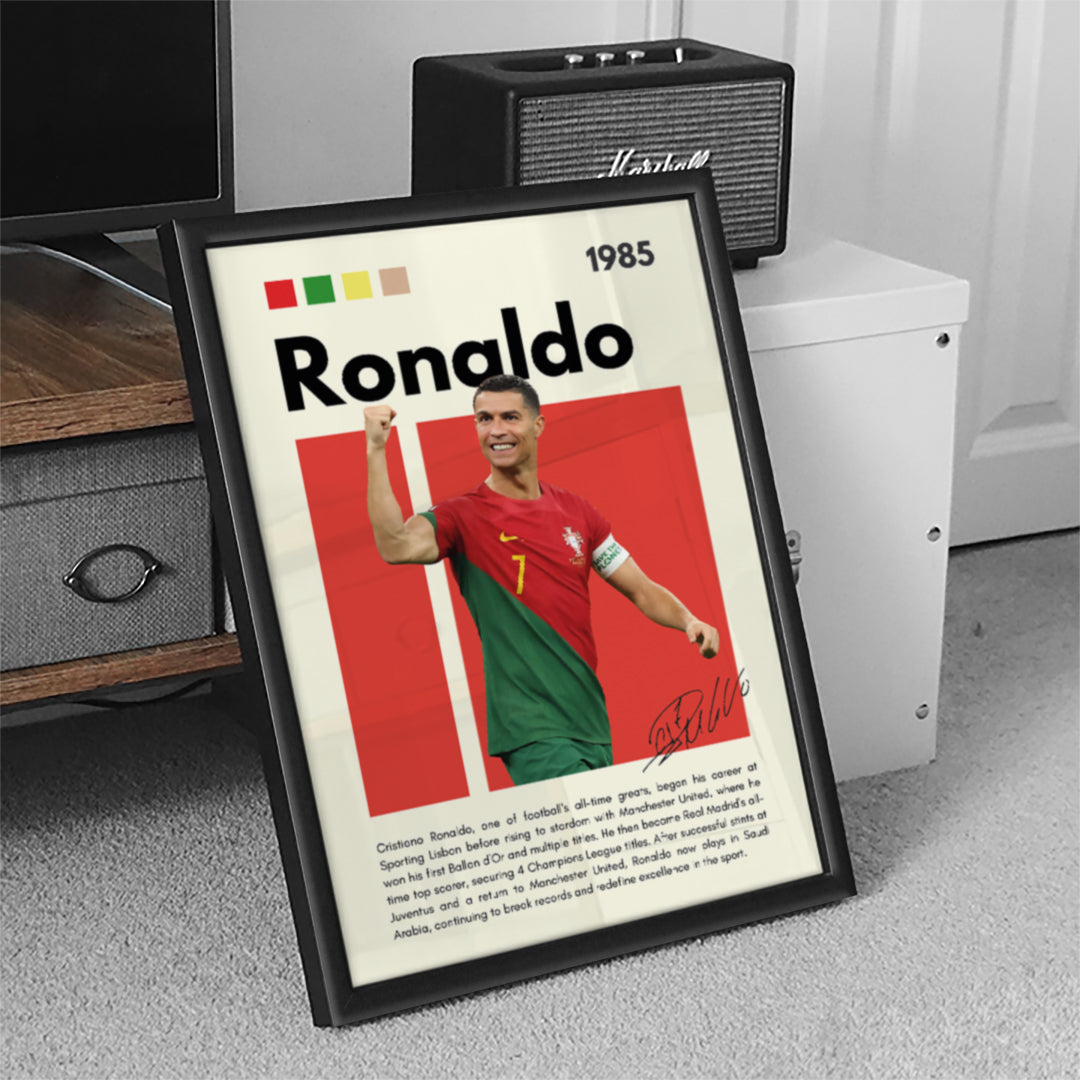 Cristiano Ronaldo Football Wall Art (SP4)