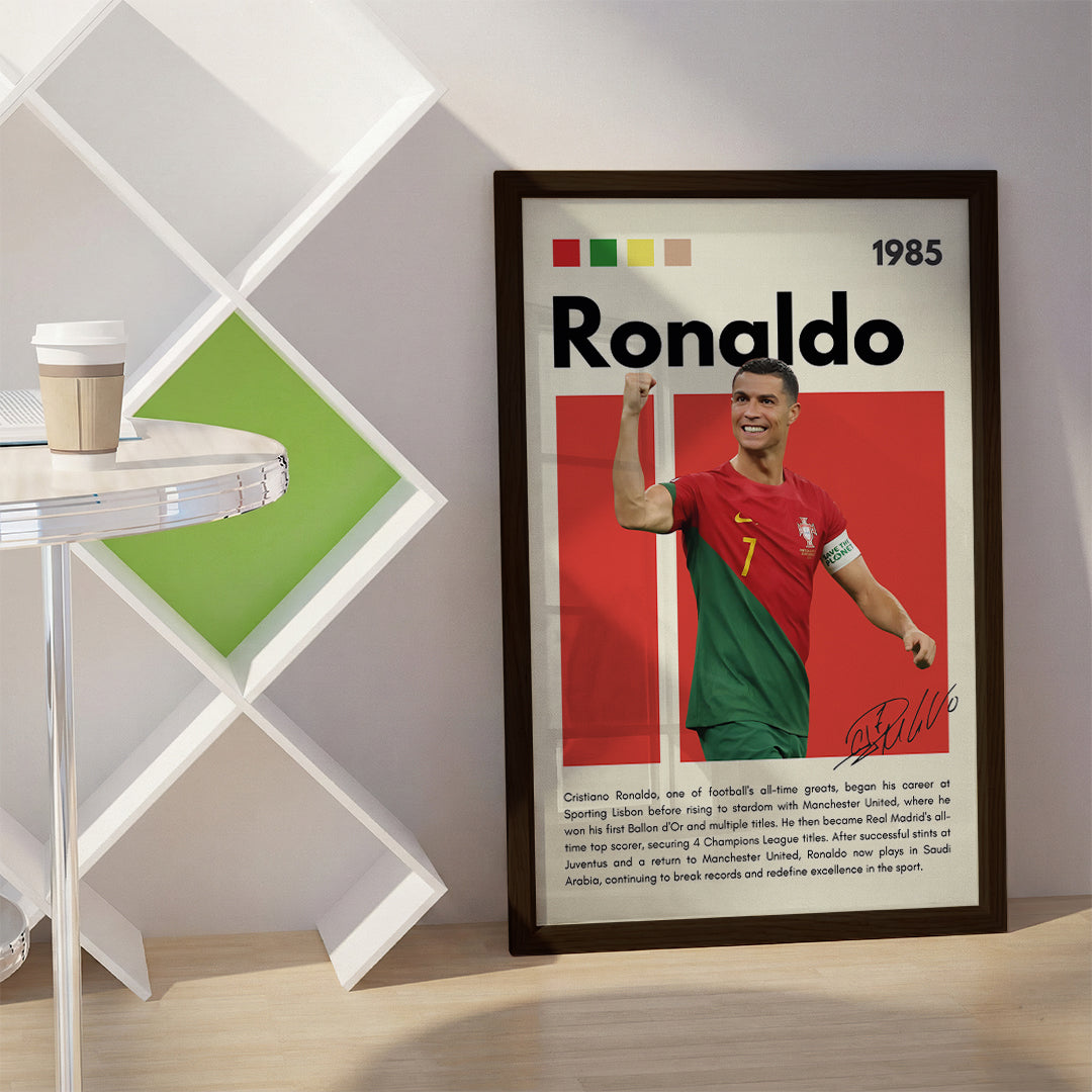 Cristiano Ronaldo Football Wall Art (SP4)