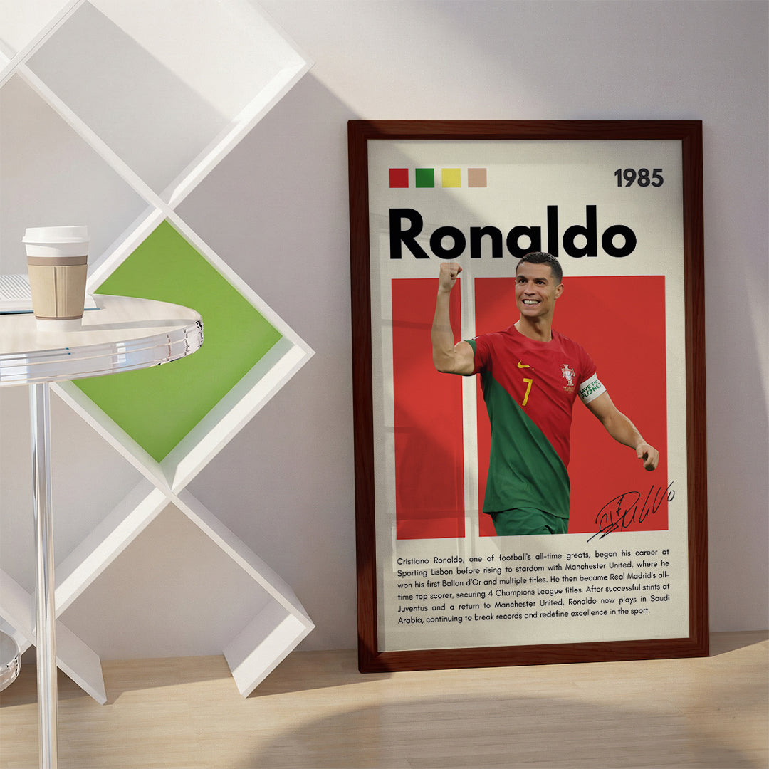 Cristiano Ronaldo Football Wall Art (SP4)