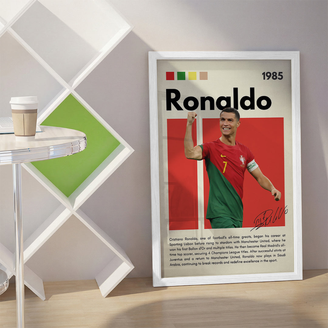 Cristiano Ronaldo Football Wall Art (SP4)