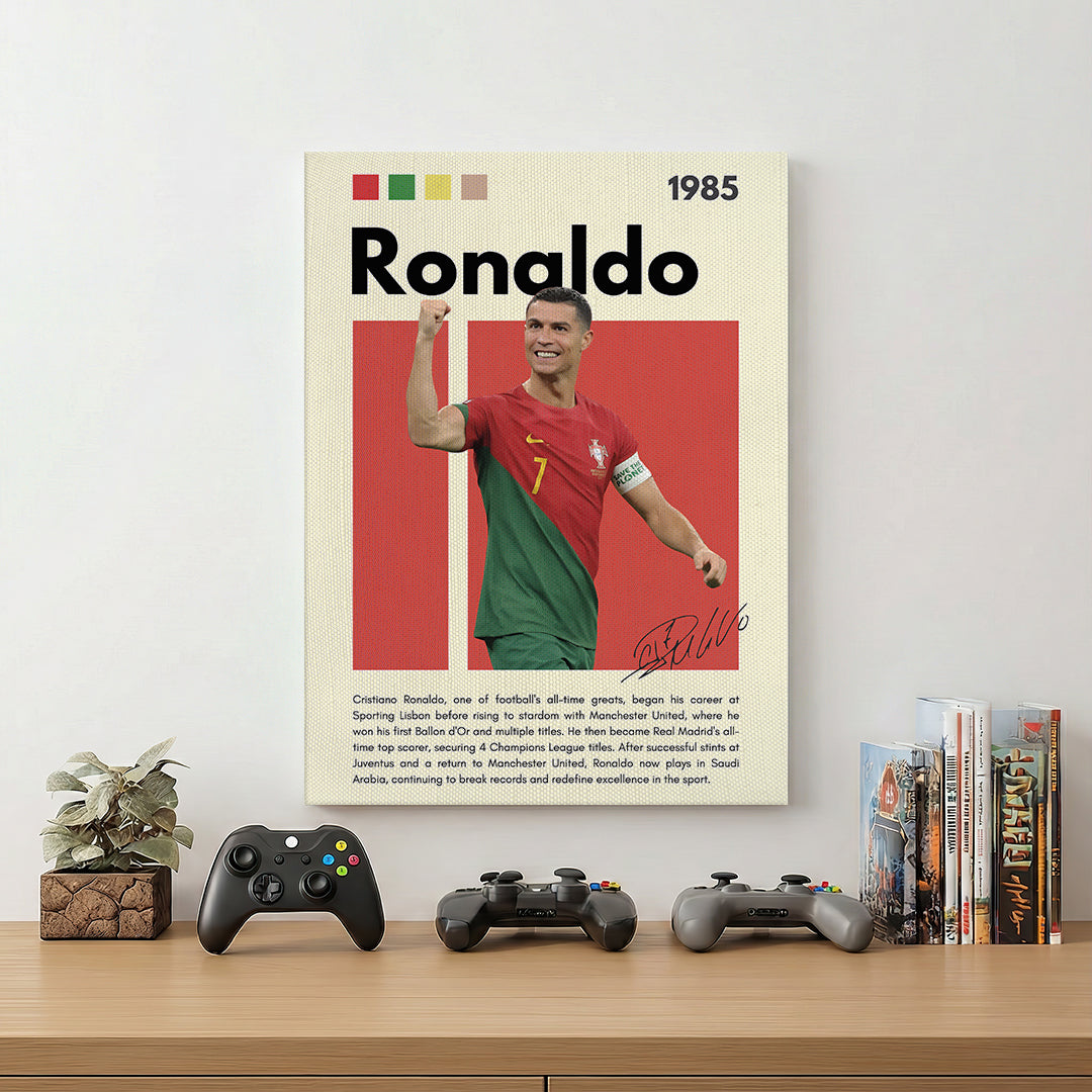 Cristiano Ronaldo Football Wall Art (SP4)