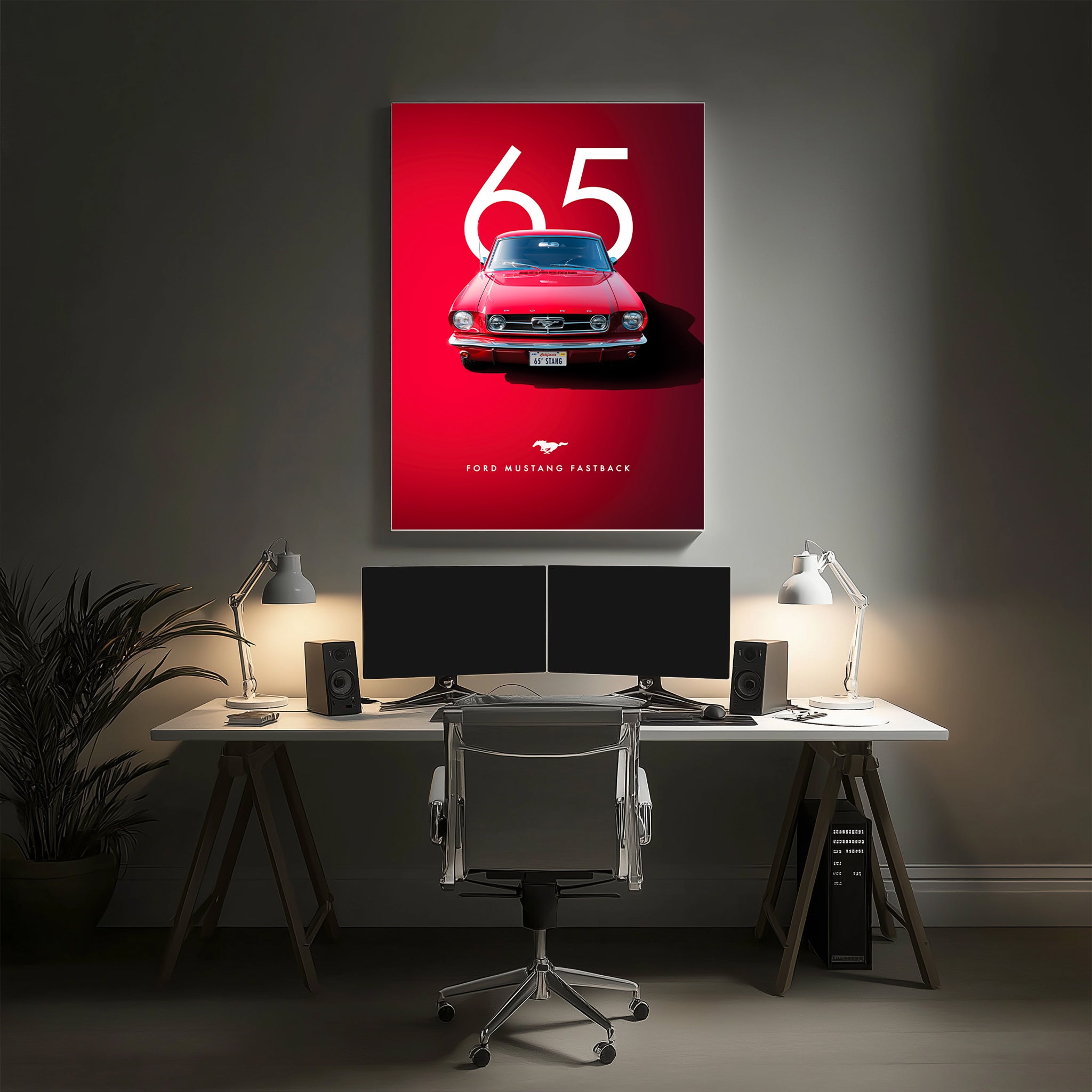 Red Sports Car Wall Art (SP44)