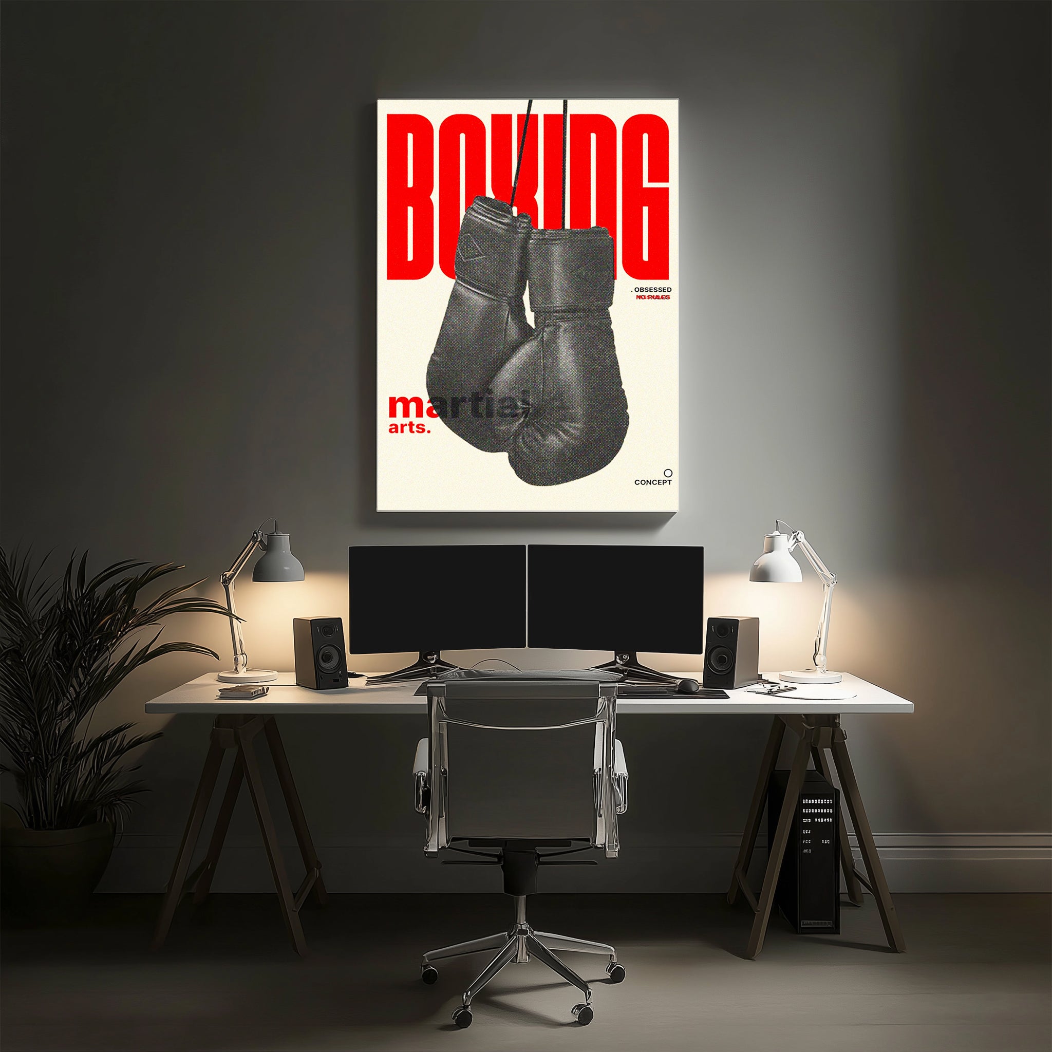 Boxing Gloves Wall Art (SP46)