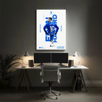 Hazard Football Wall Art (SP47)
