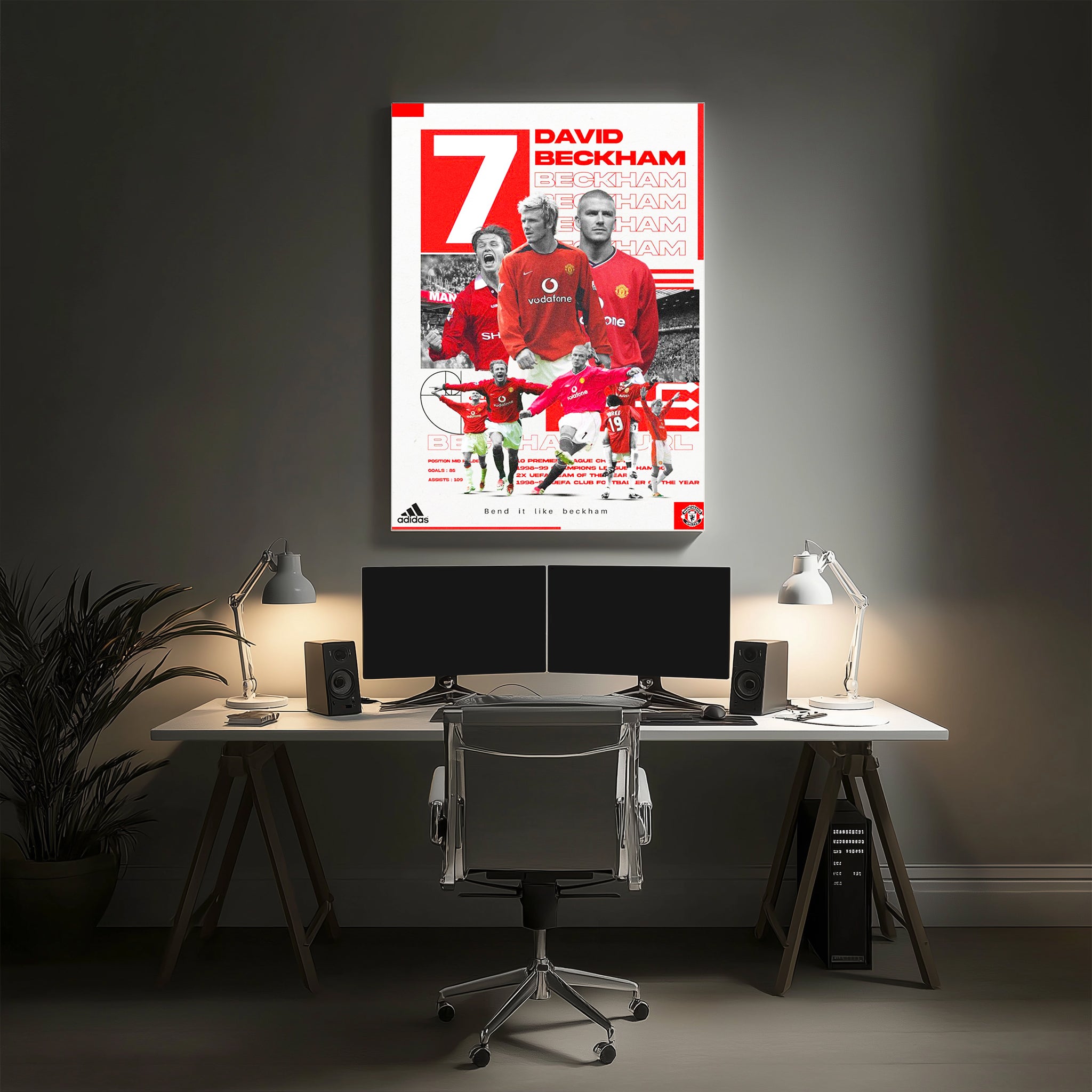 David Beckham Football Wall Art (SP48)