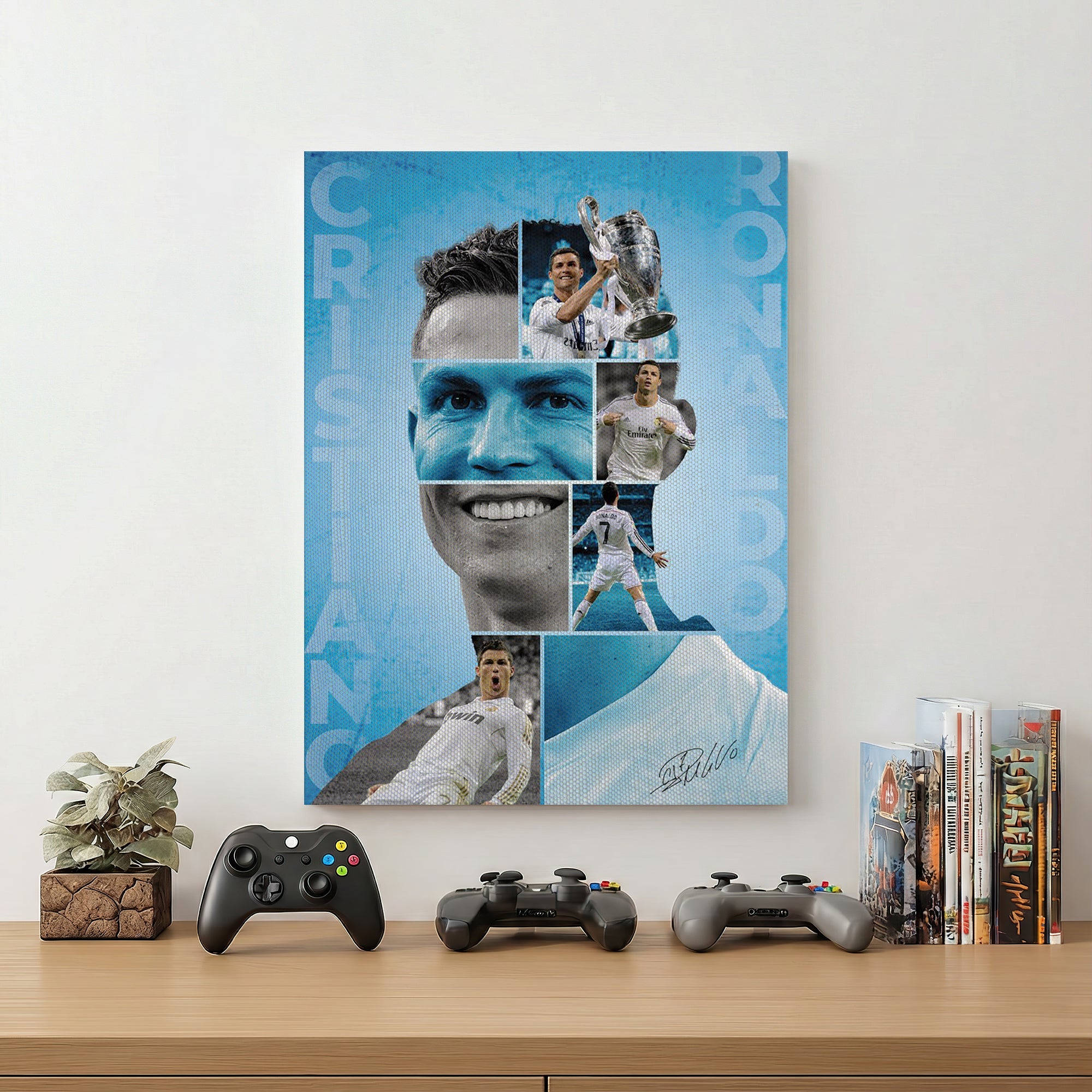 Cristiano Ronaldo Football Wall Art (SP50)