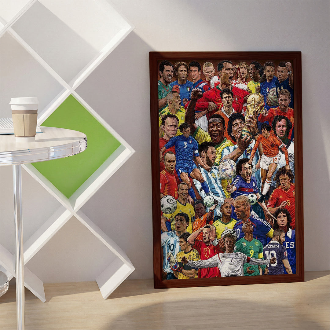 Football Super Stars Wall Art (SP51)