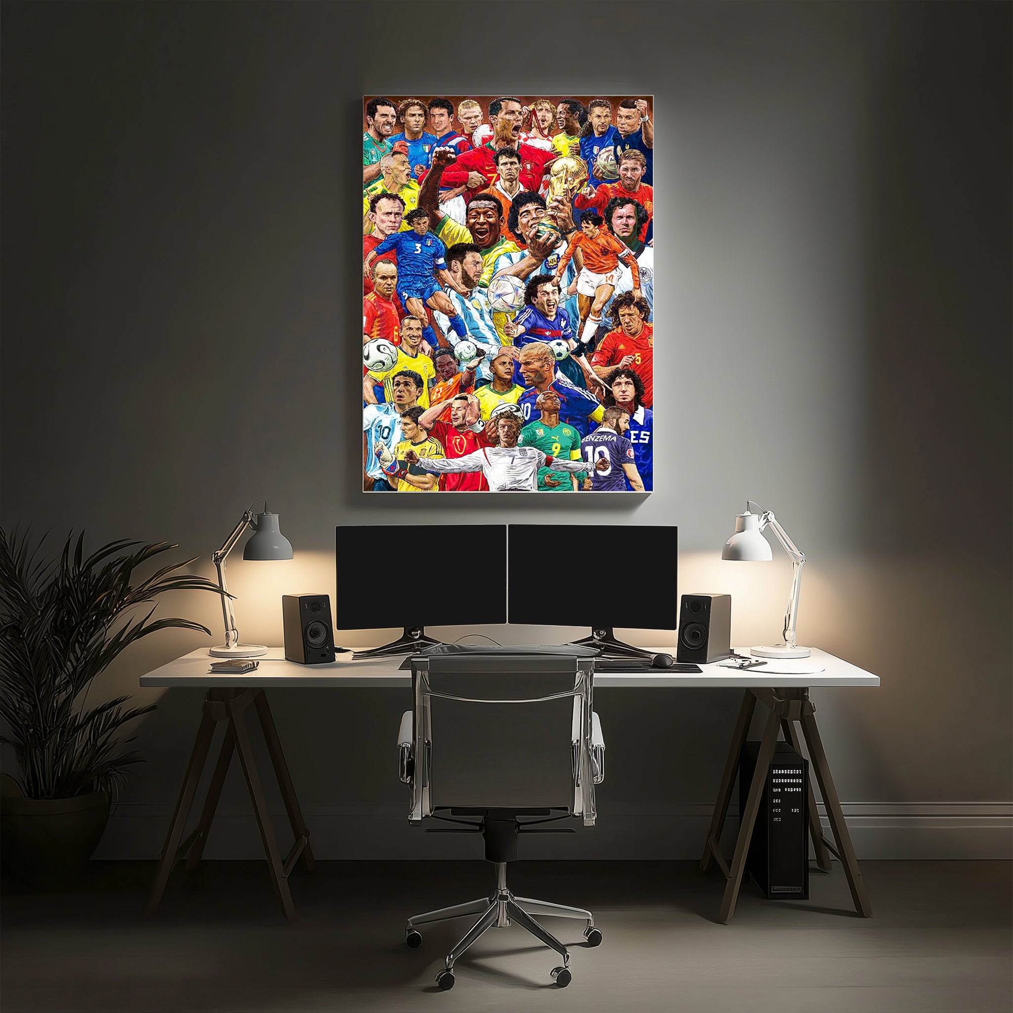 Football Super Stars Wall Art (SP51)