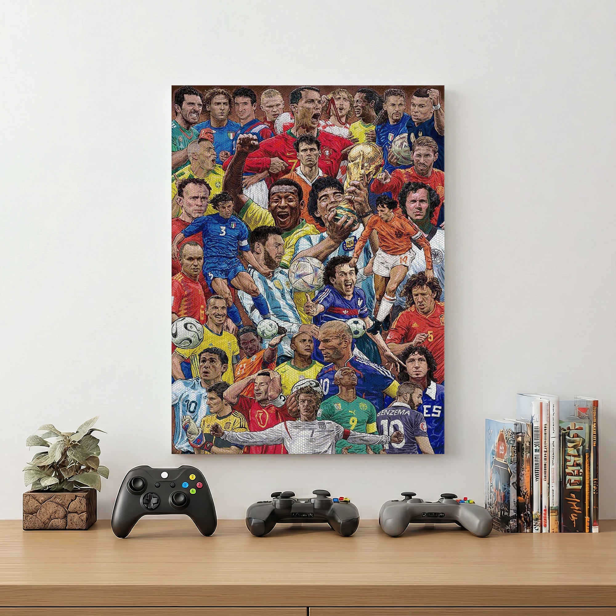 Football Super Stars Wall Art (SP51)