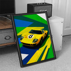 Yellow Car Wall Art (SP7)