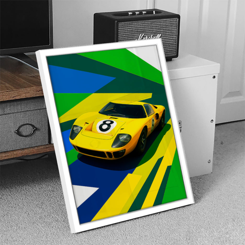 Yellow Car Wall Art (SP7)