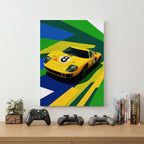 Yellow Car Wall Art (SP7)