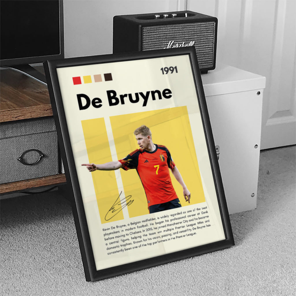 De Bruyne Football Wall Art (SP9)