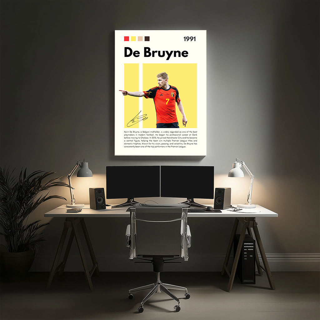 De Bruyne Football Wall Art (SP9)