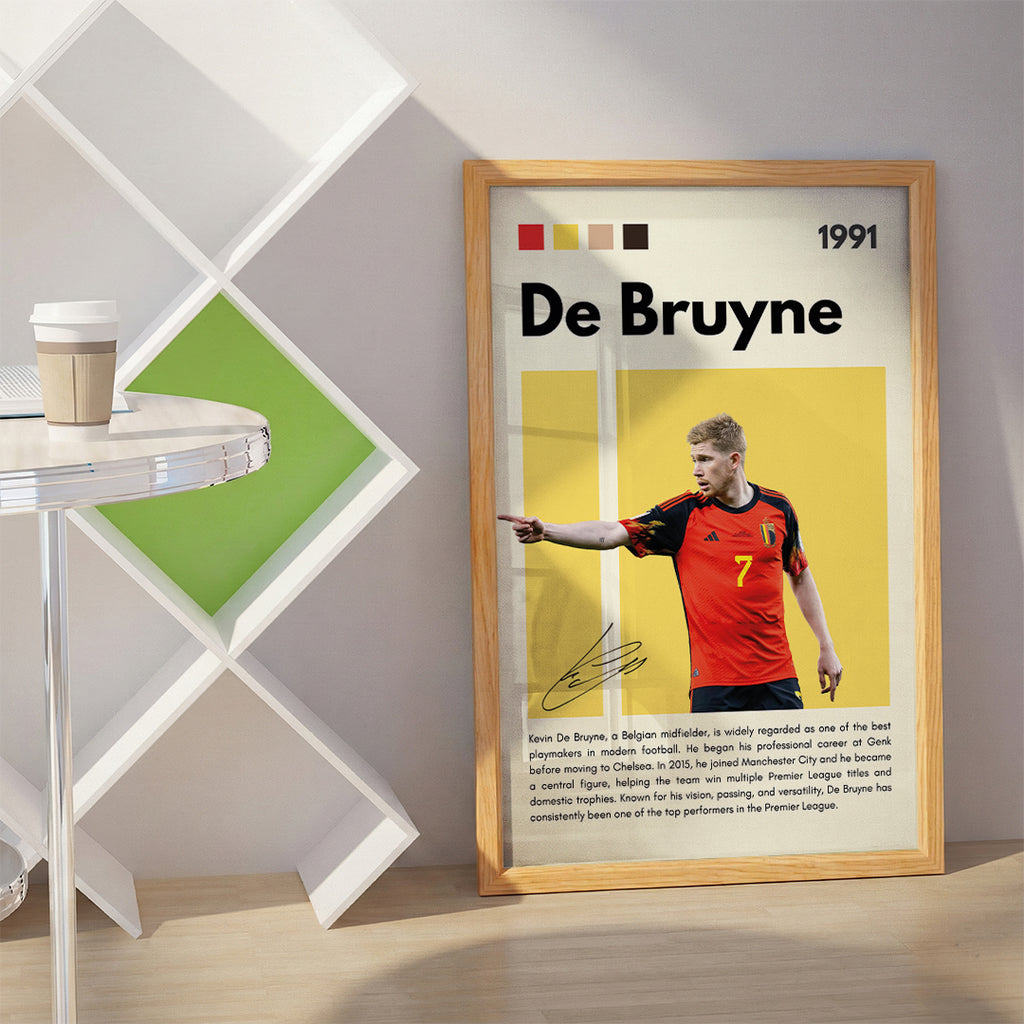 De Bruyne Football Wall Art (SP9)