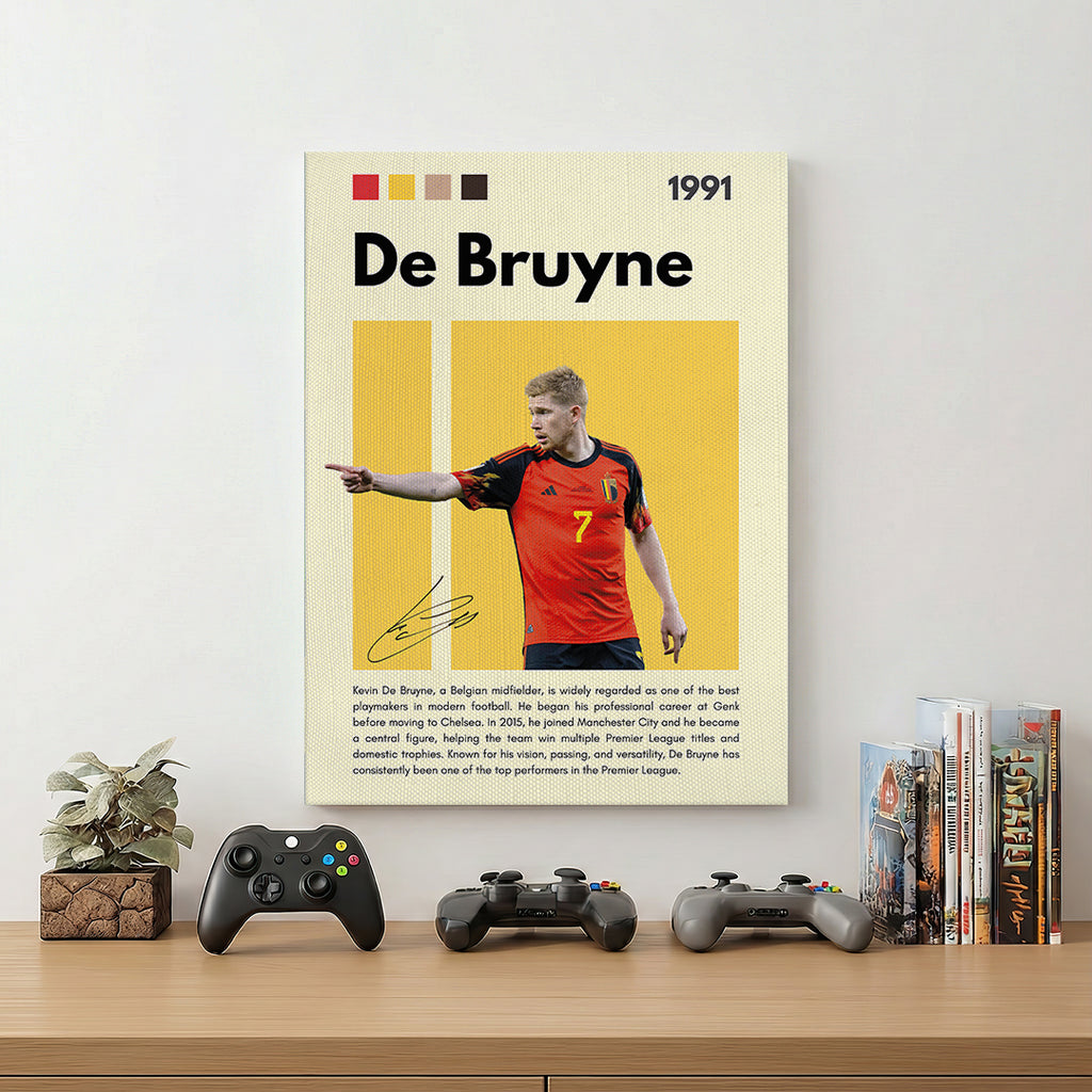 De Bruyne Football Wall Art (SP9)